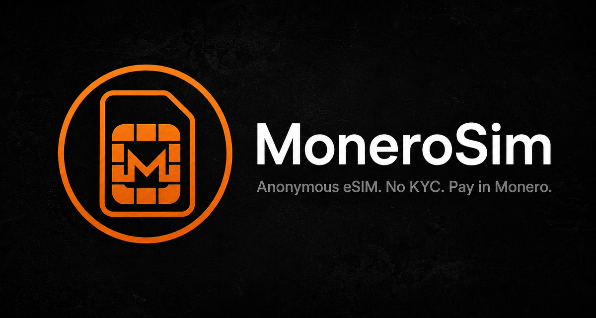Crypto eSIM: buy mobile data with Monero, Bitcoin or USDT